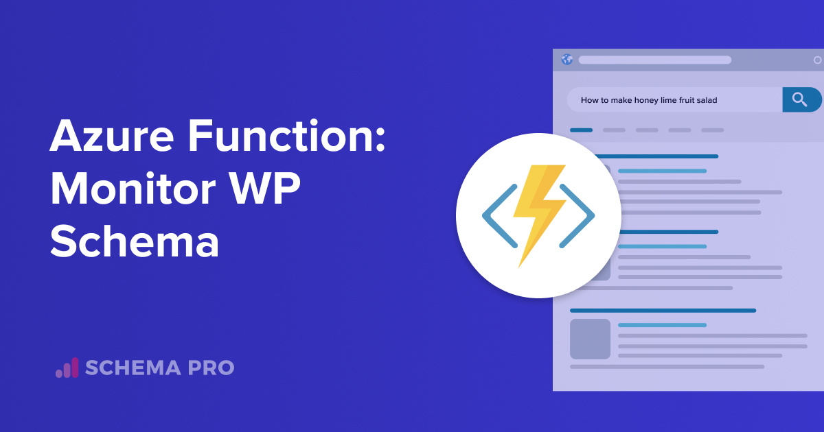 Monitor WordPress Schema Health